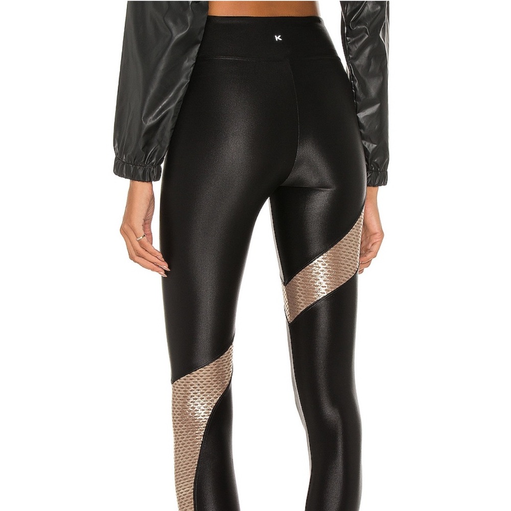 Koral black legging w gold detail - Picture 5 of 9